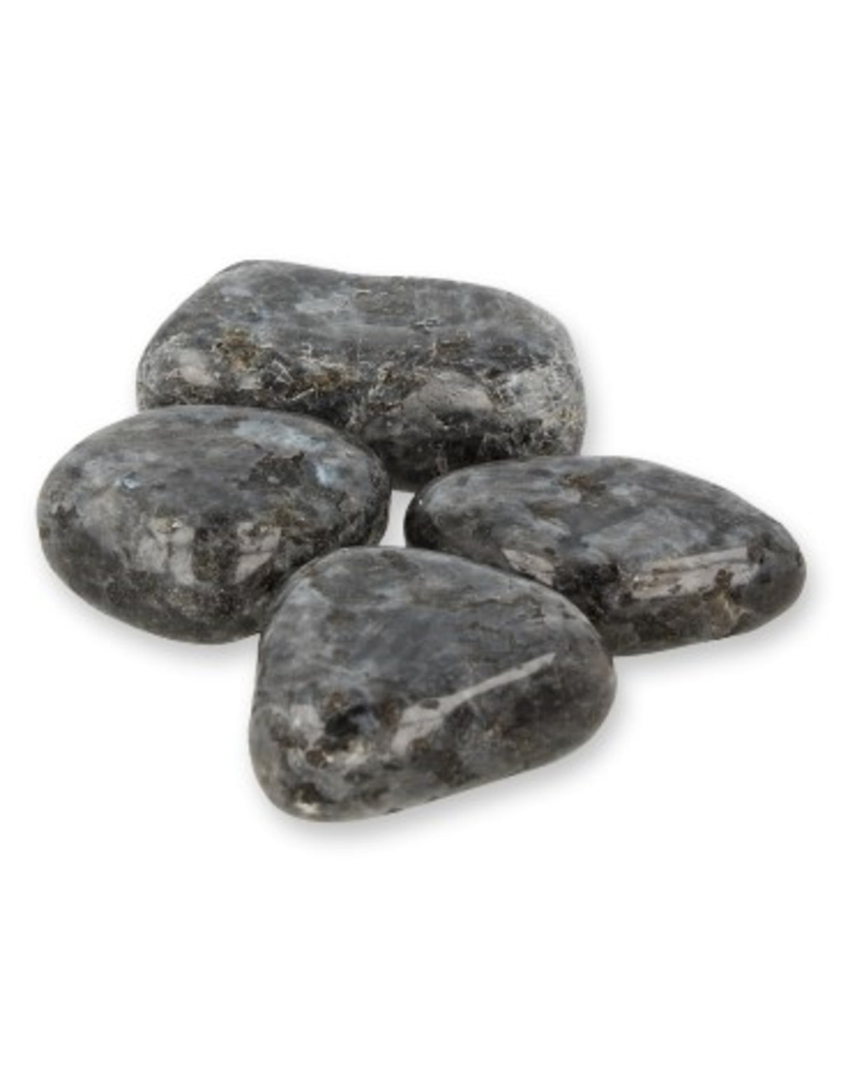 Larvikiet 250 gr. trommelstenen (mt3)