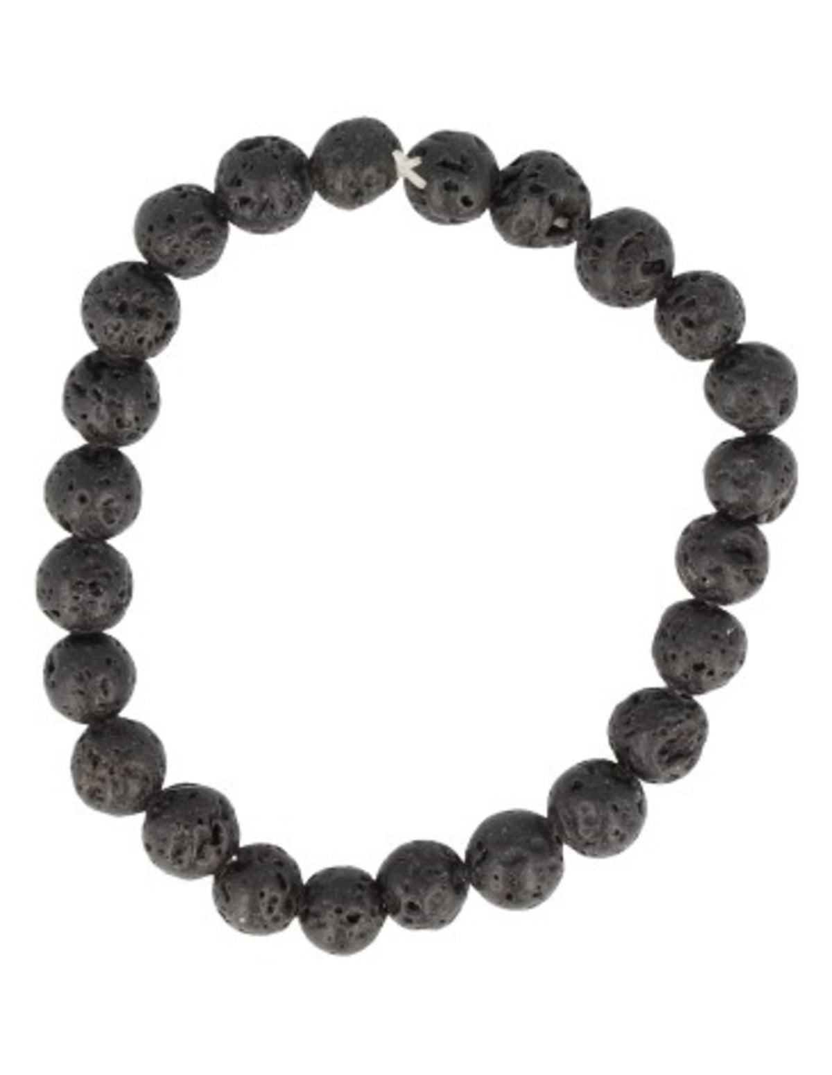Lavasteen armband kralen 8 mm