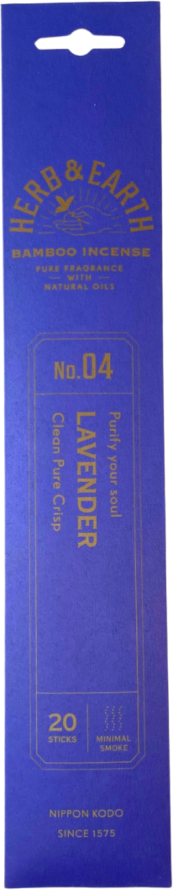 Lavender Herb & Earth Nippon Kodo - Wierook Stokjes