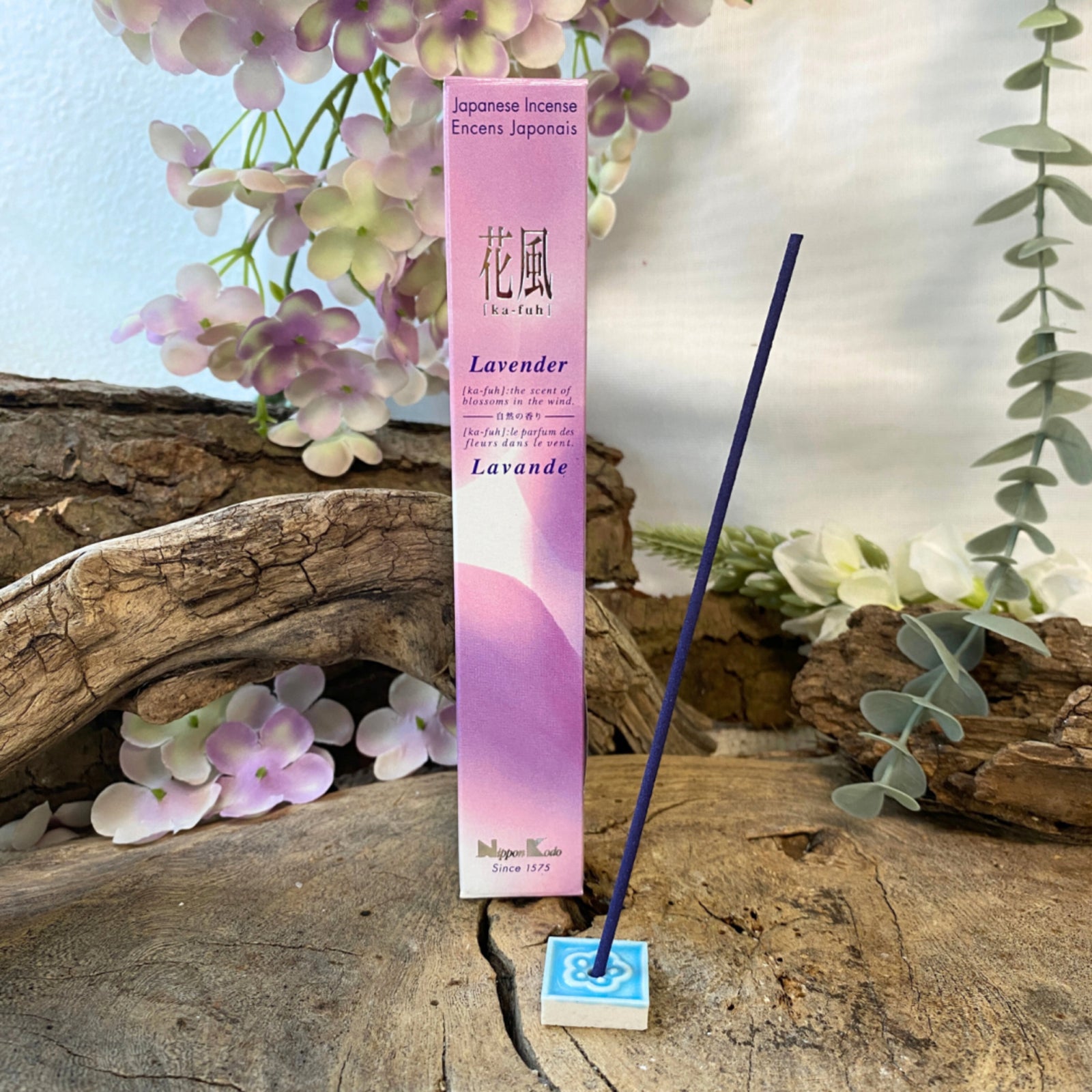 Lavender Ka-Fuh Nippon Kodo wierook stokjes