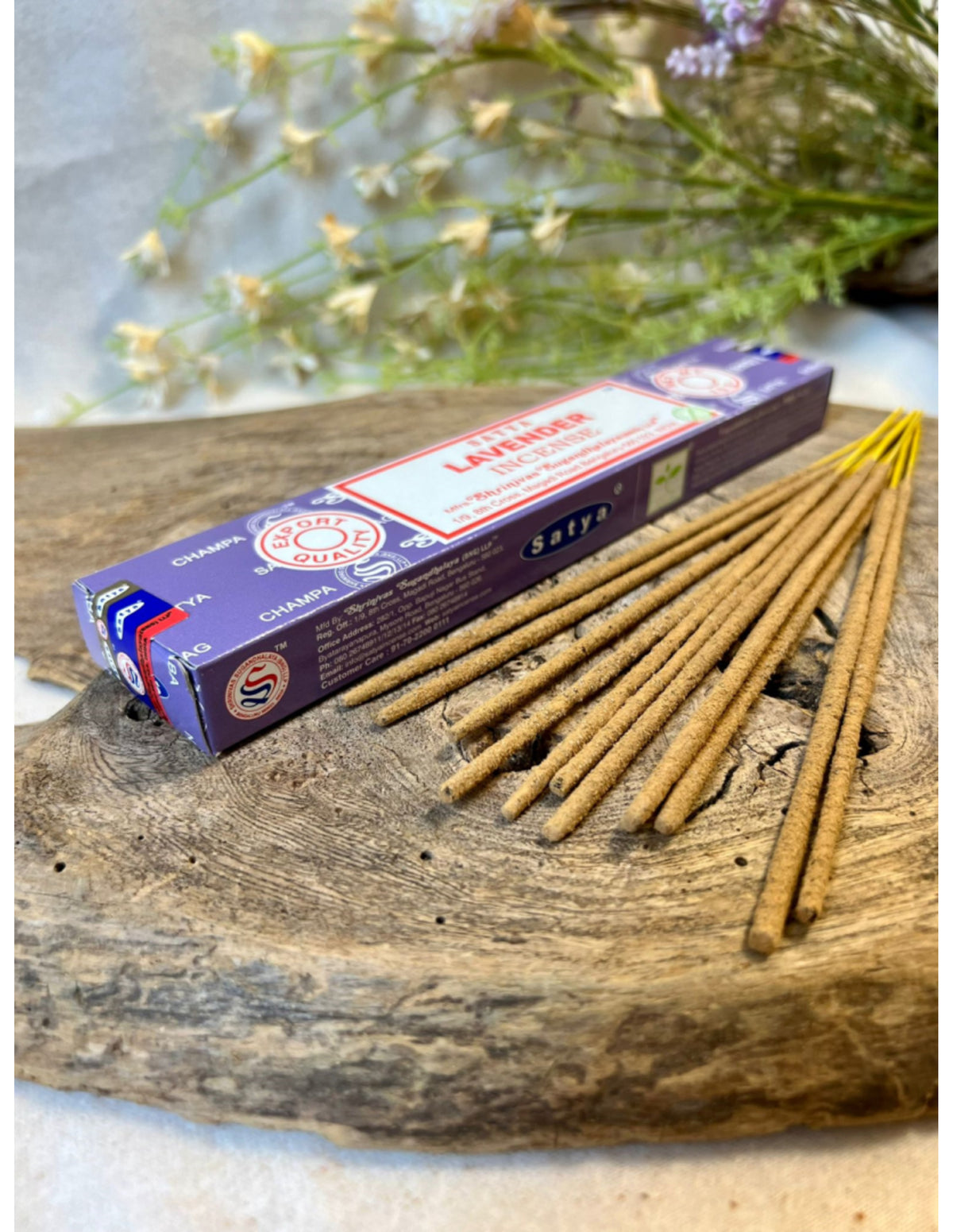 Lavender wierook 15 grams Satya - doos van 12 st.