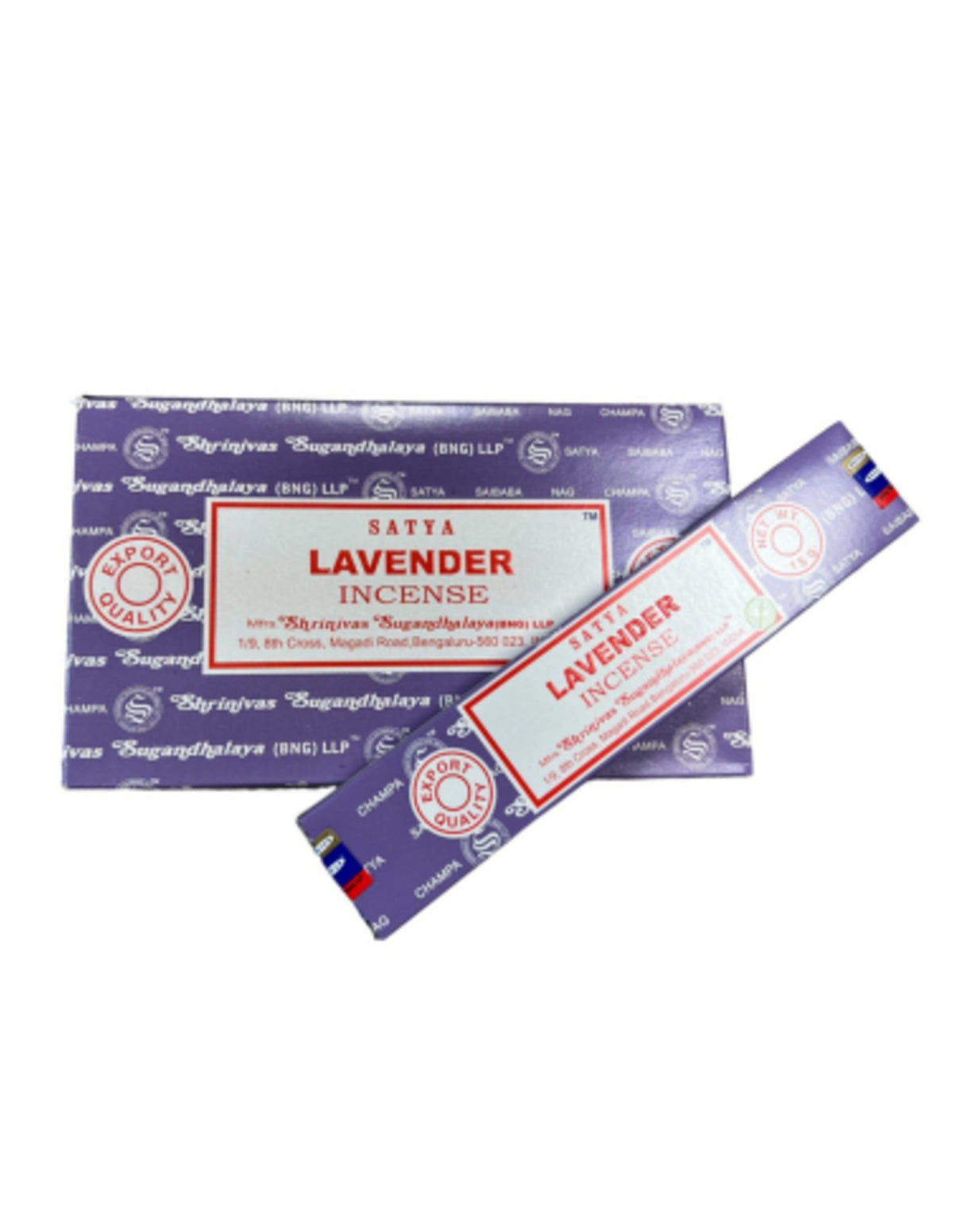 Lavender wierook 15 grams Satya - doos van 12 st.