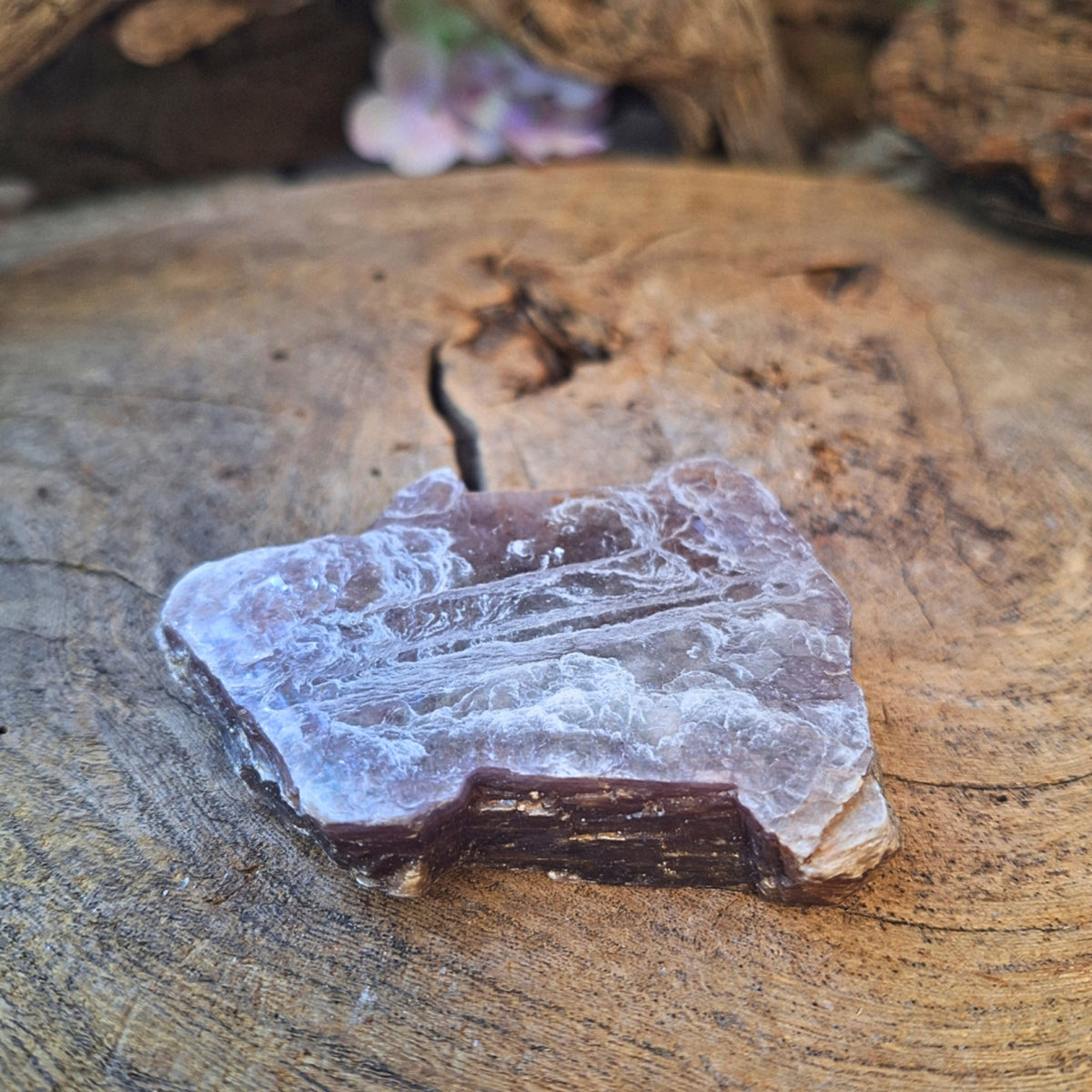 Lepidoliet Mica schijf ruw nr.02