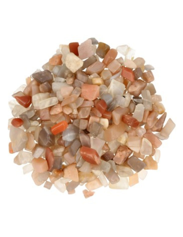 Maansteen multi 100 gr. edelsteen trommelstenen (mt1)