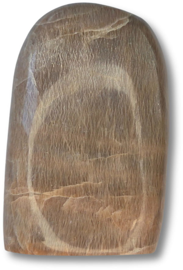 Maansteen oranje edelsteen sculptuur 600-700 gram