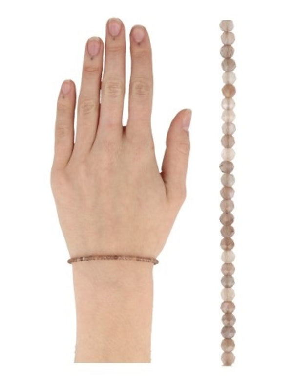 Maansteen oranje summer vibes edelsteen armband