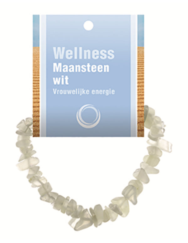 Maansteen wit edelsteen splitarmband