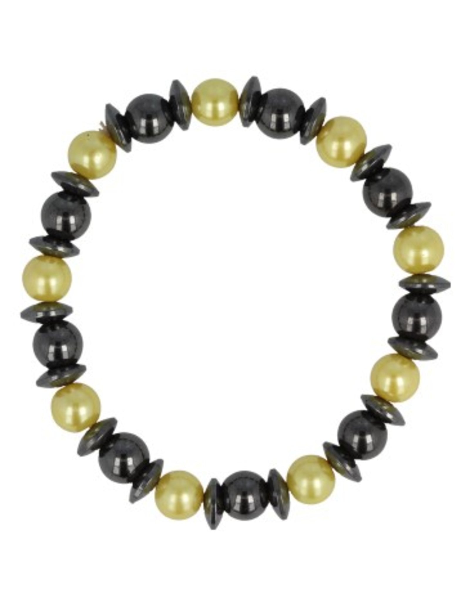 Magneetarmband 8 mm geel