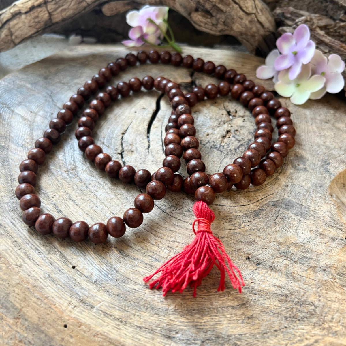 Mala hout bruin rode kwast 45 cm