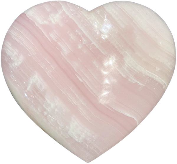 Mangano calciet edelsteen hart nr.1129