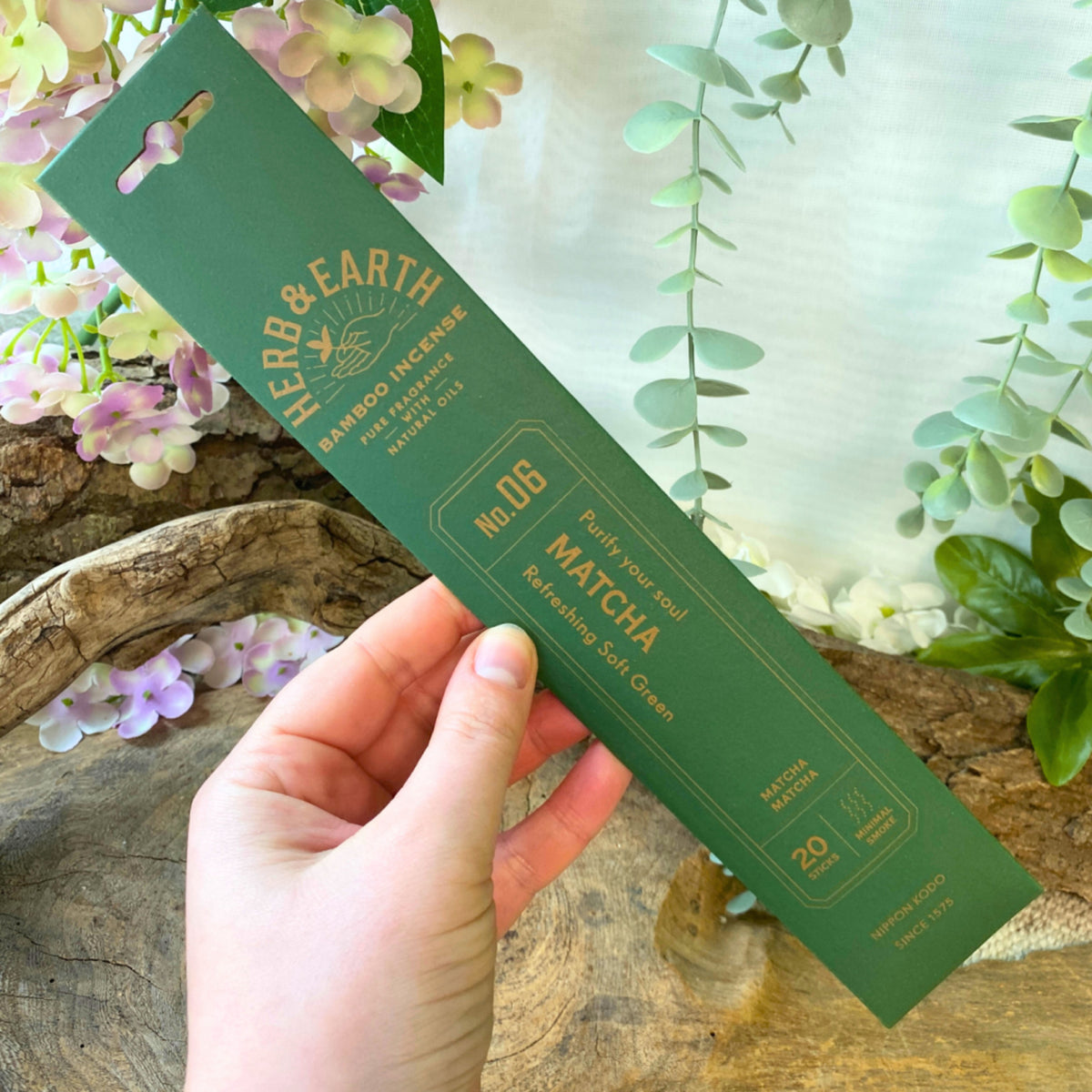 Matcha Herb & Earth Nippon Kodo - Wierook Stokjes
