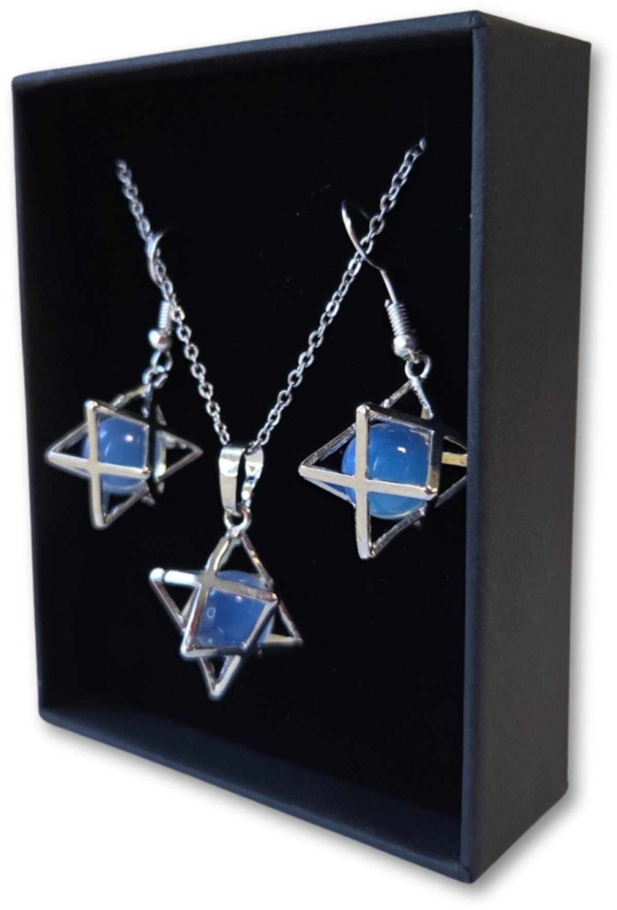 Merkabah sieraden set Opaliet (synth)