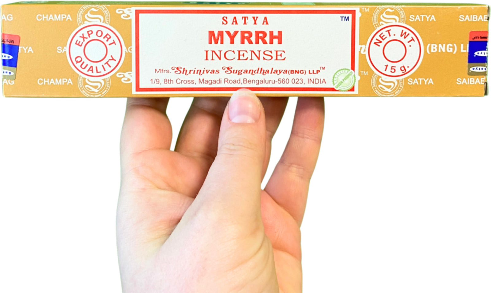 Myrrh wierook stokjes 15 grams Satya