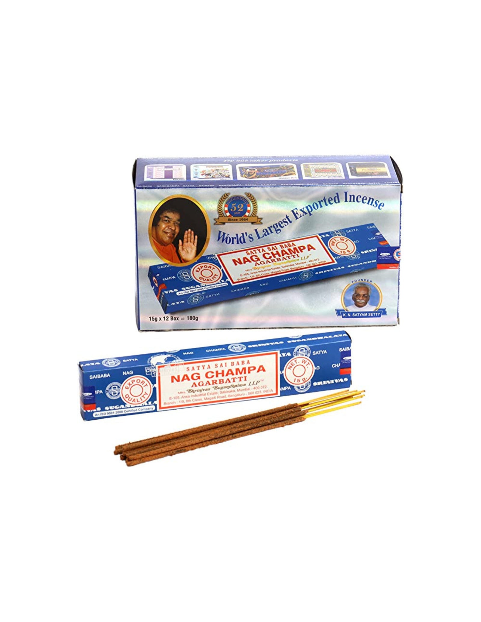 Nag Champa 100 gram Wierook Stokjes