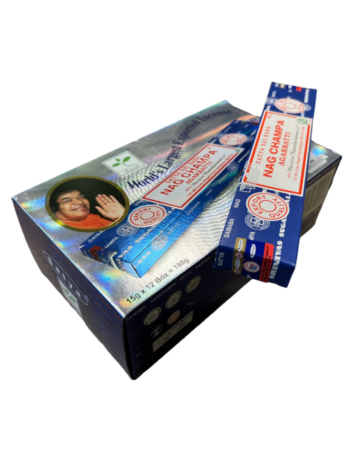 Nag Champa wierook 15 grams Satya - doos van 12 st.