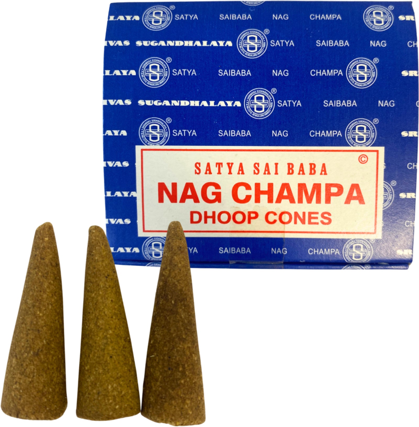 Nag Champa wierook kegels - Satya - doos van 12 st.