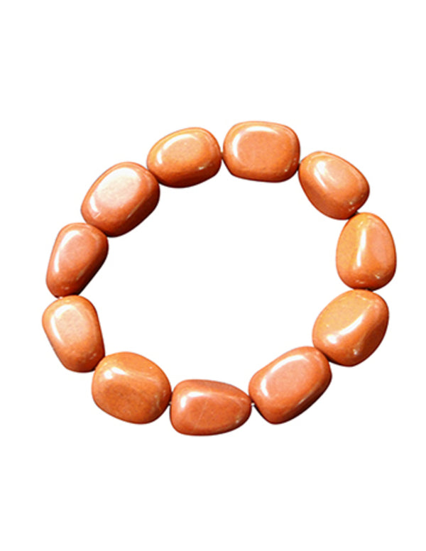 Nugget edelsteen armband Jaspis rood