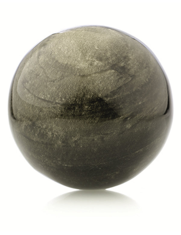 Obsidiaan goud 8 cm edelsteen bol
