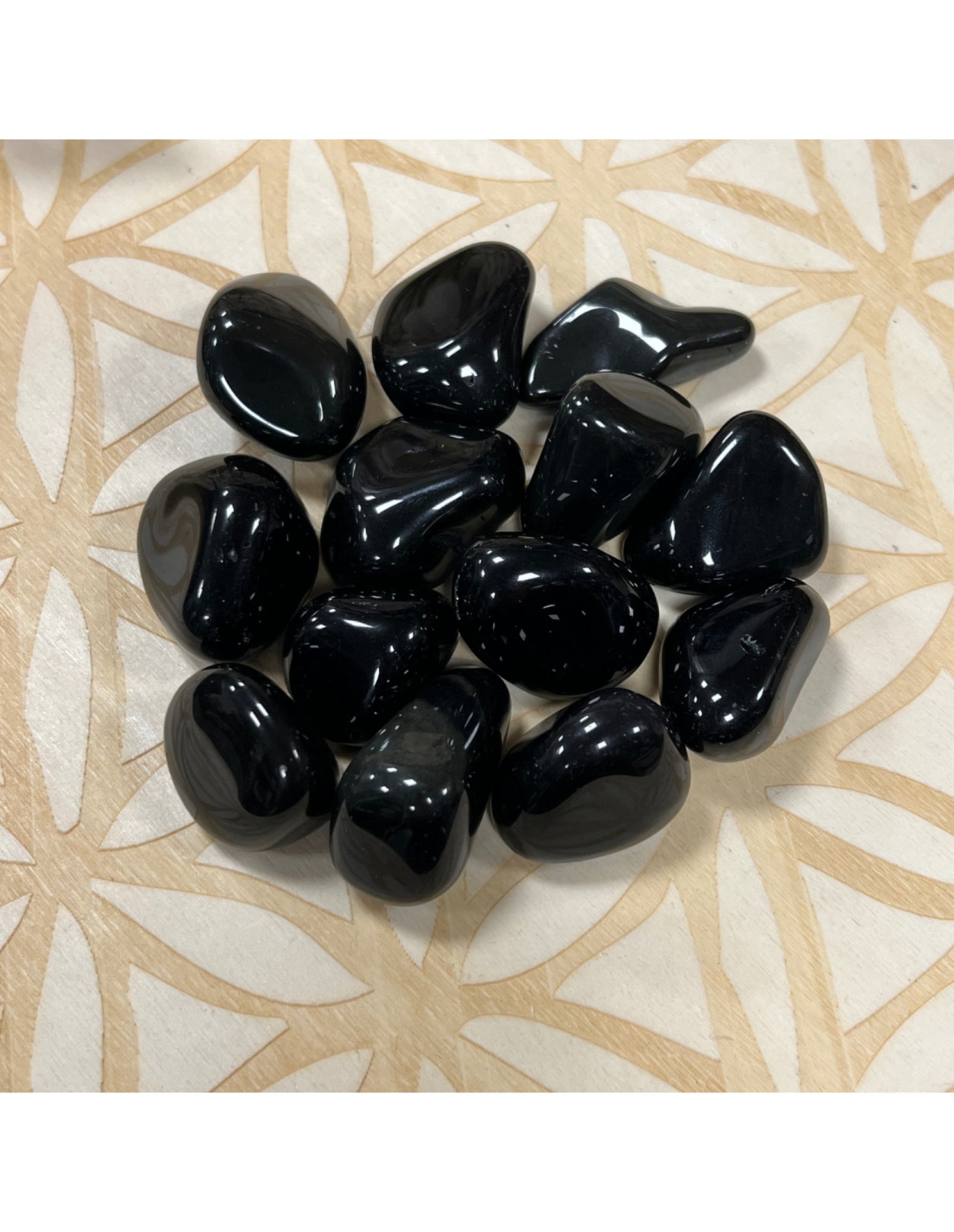 Obsidiaan regenboog trommelstenen 250 gr. (mt3)