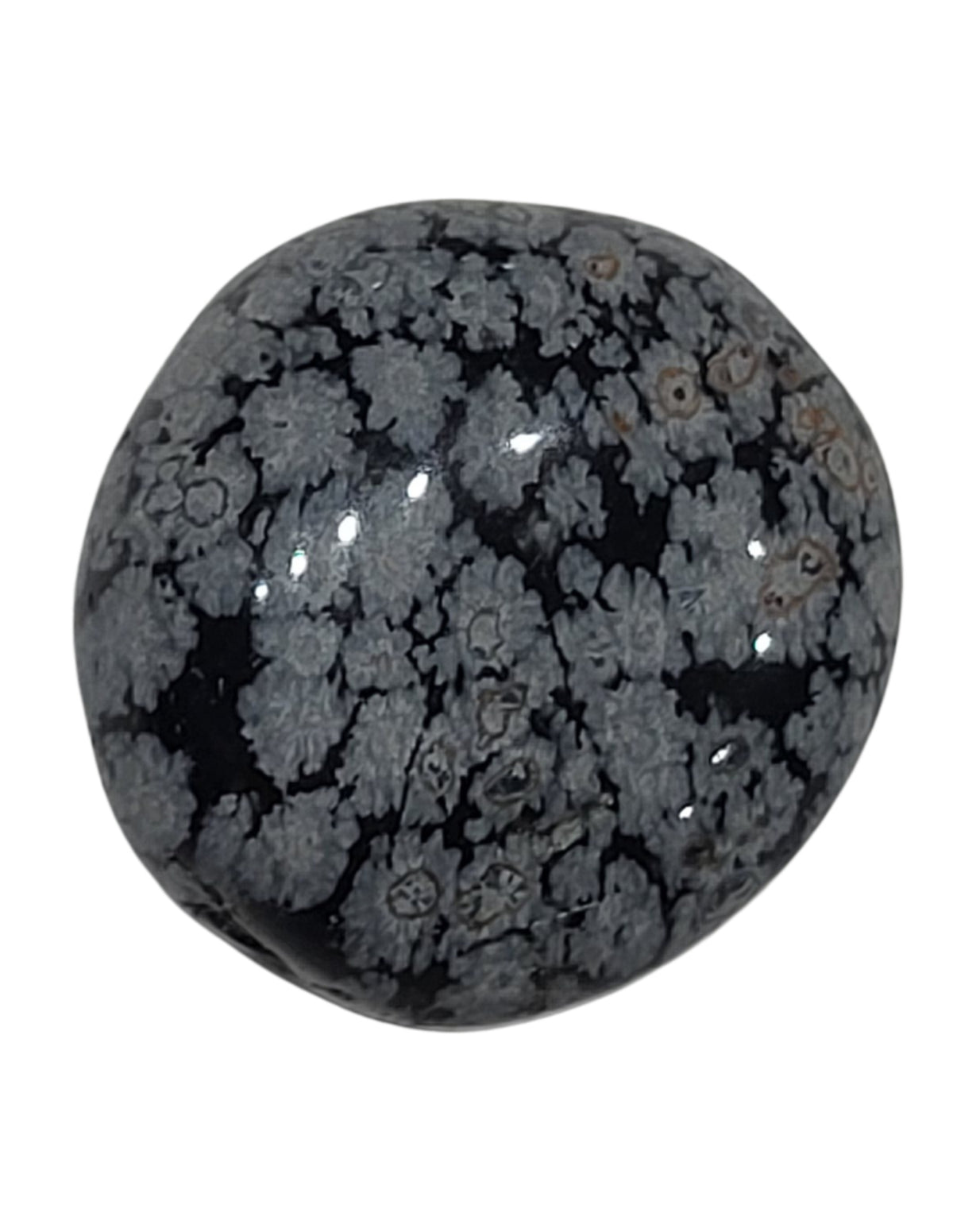 Obsidiaan sneeuwvlok trommelstenen 500 gr. (mt3)