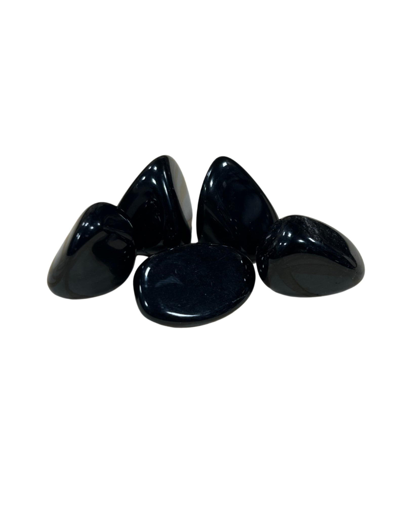 Obsidiaan zilver trommelstenen 250 gr. (mt3)