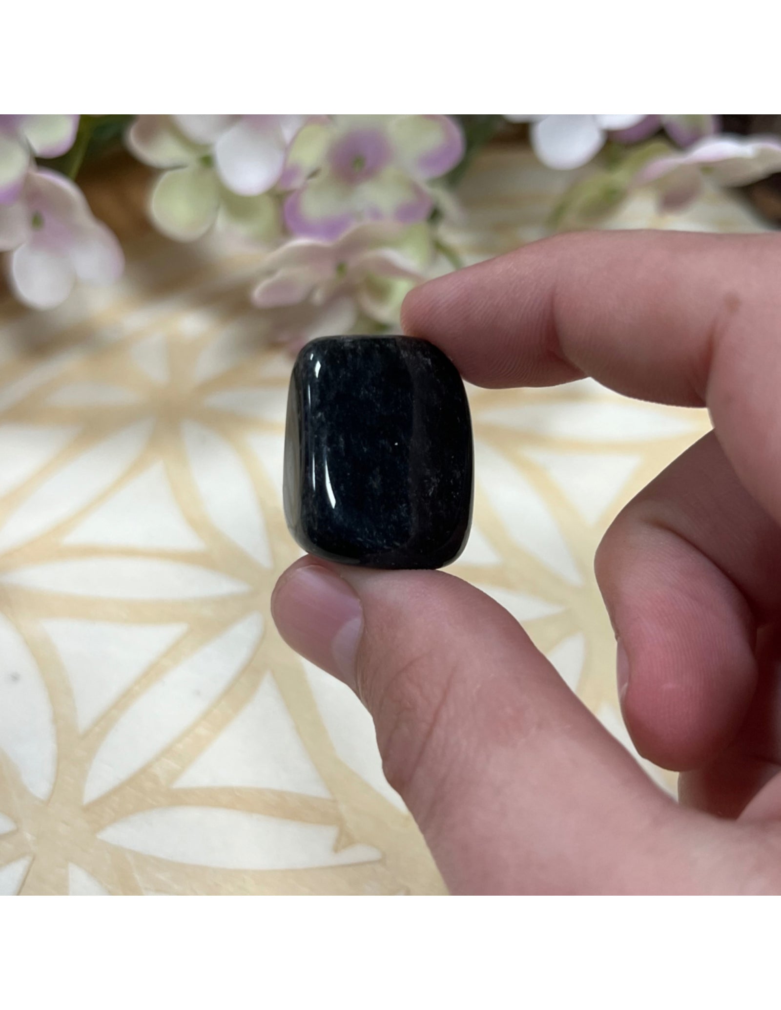 Obsidiaan zilver trommelstenen 250 gr. (mt3)