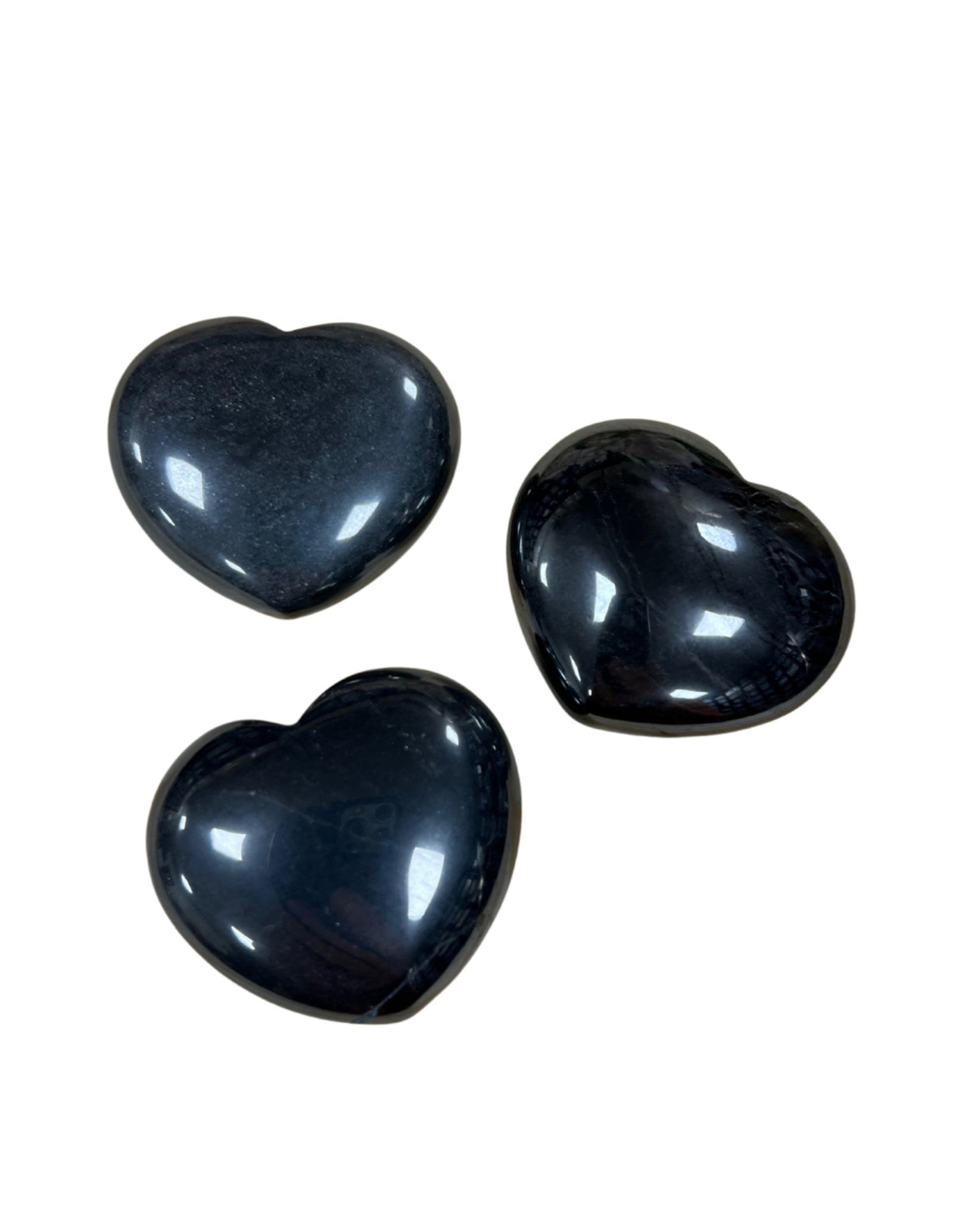 Obsidiaan zwart edelsteen hart 45 mm