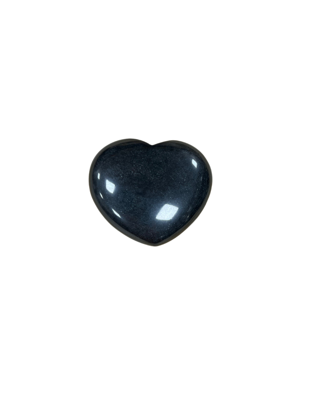 Obsidiaan zwart edelsteen hart 45 mm