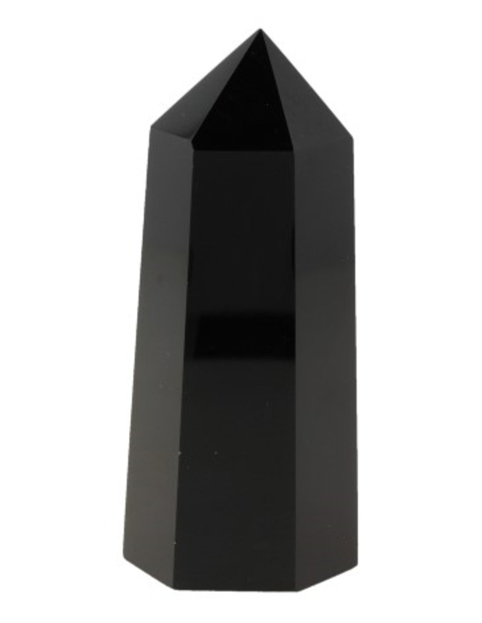 Obsidiaan zwart edelsteen punt 7-8 cm
