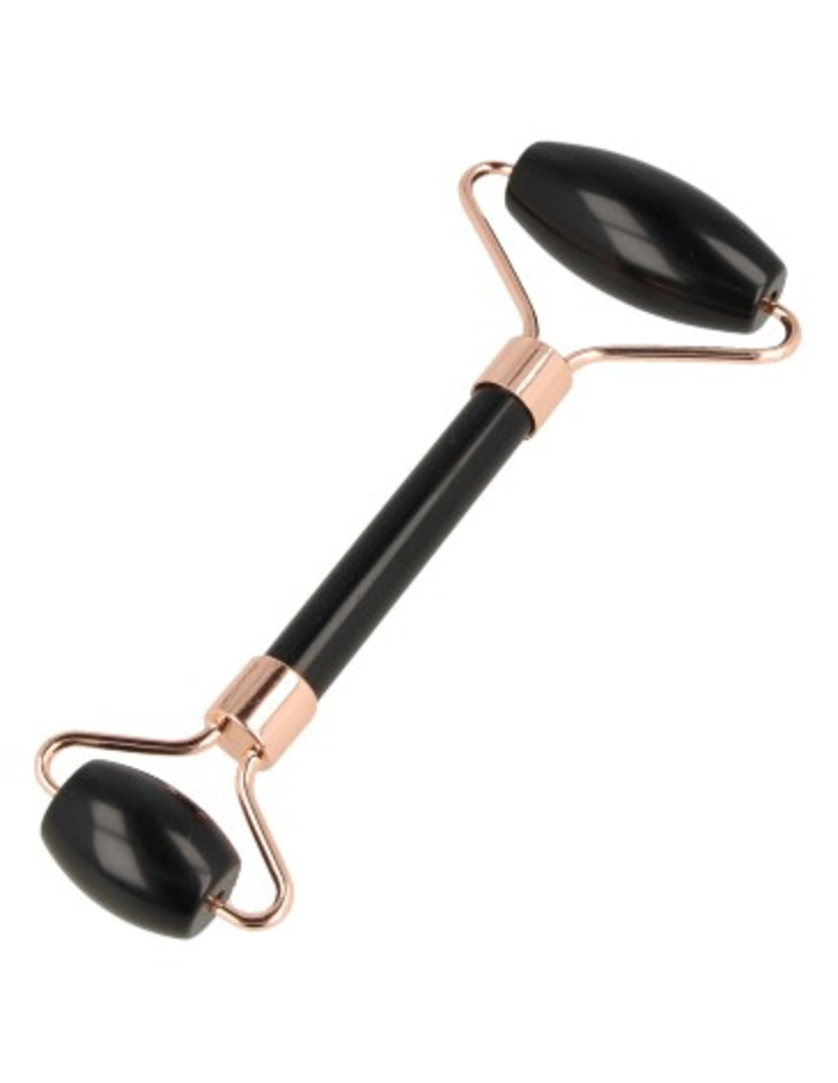 Obsidiaan zwart gezicht massage roller