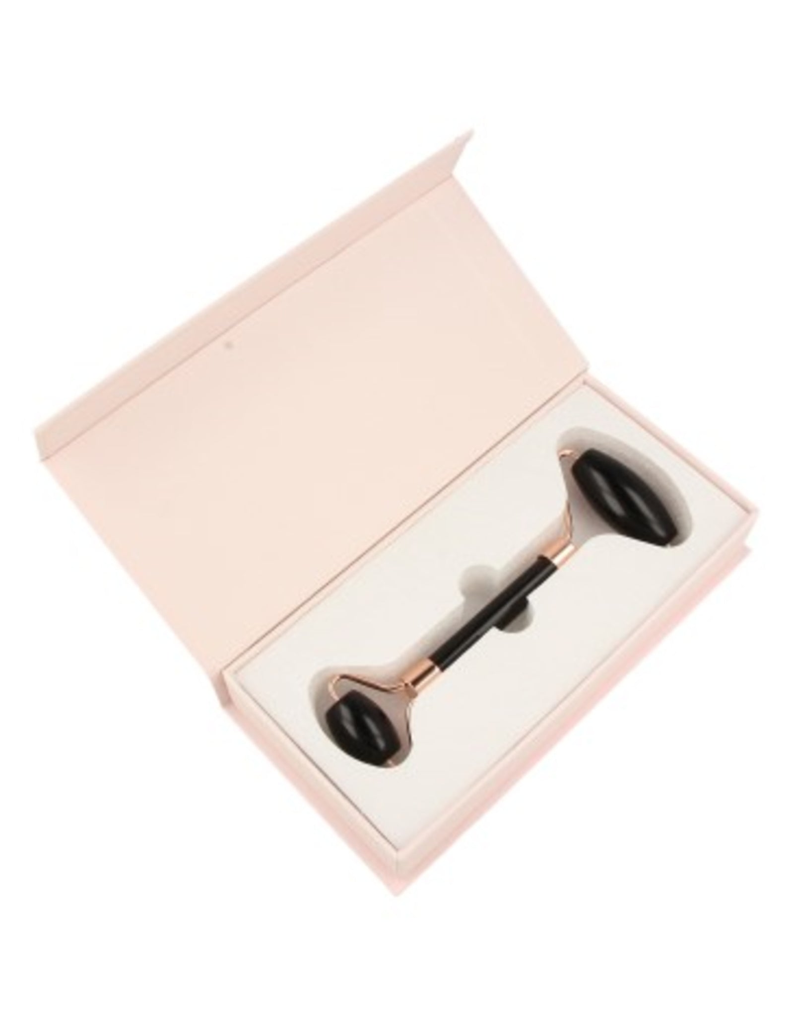 Obsidiaan zwart gezicht massage roller