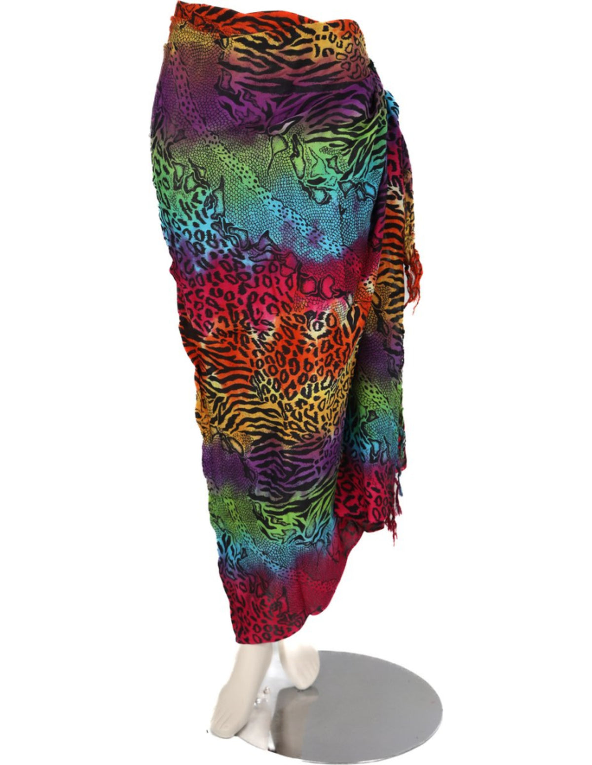 Om Namaste Sarong - 424 - dierenprint - regenboog