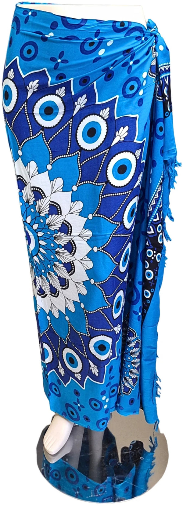 Sarong Boze Oog Mandala - Blauw