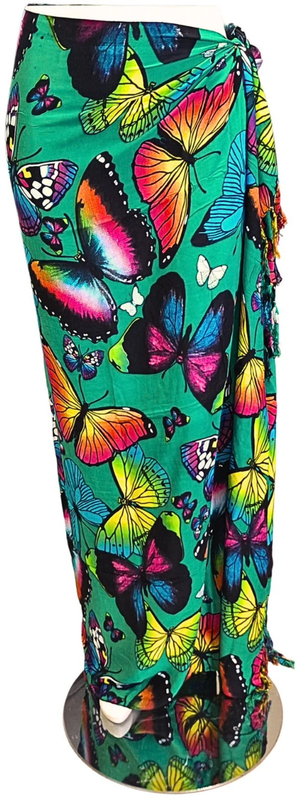 Sarong Vlinders op groen
