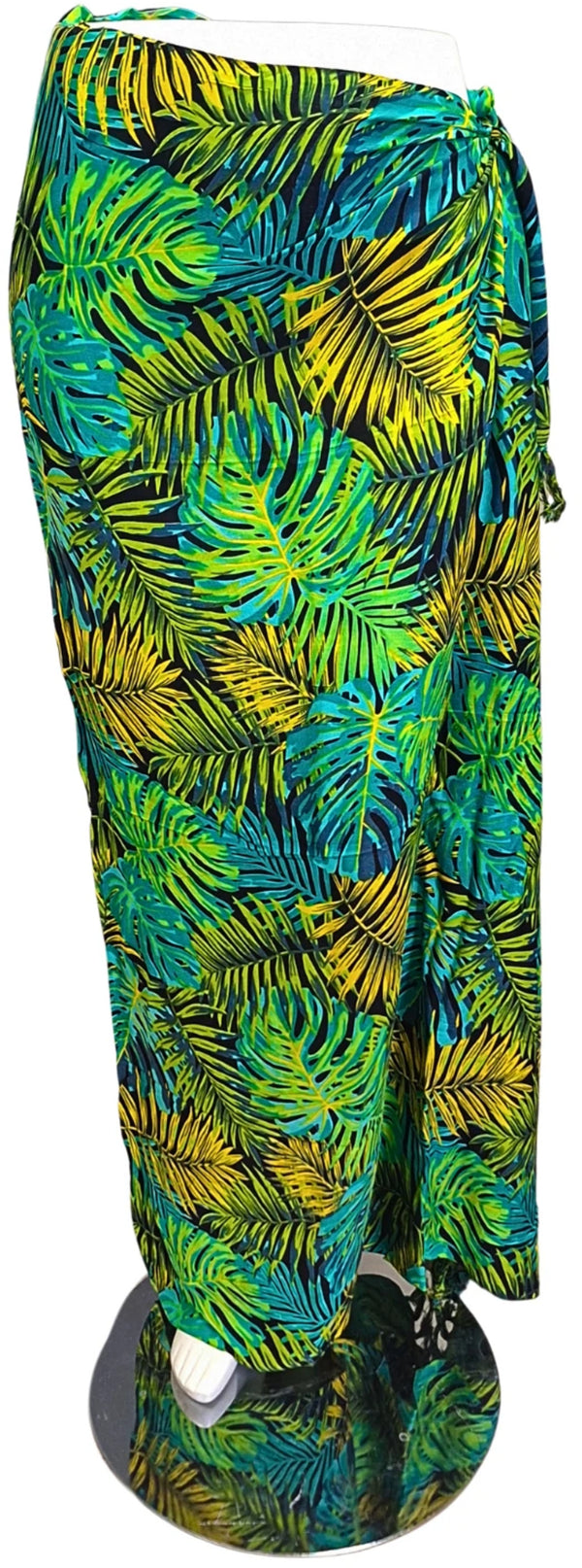 Sarong Tropische bladeren - Groen en geel