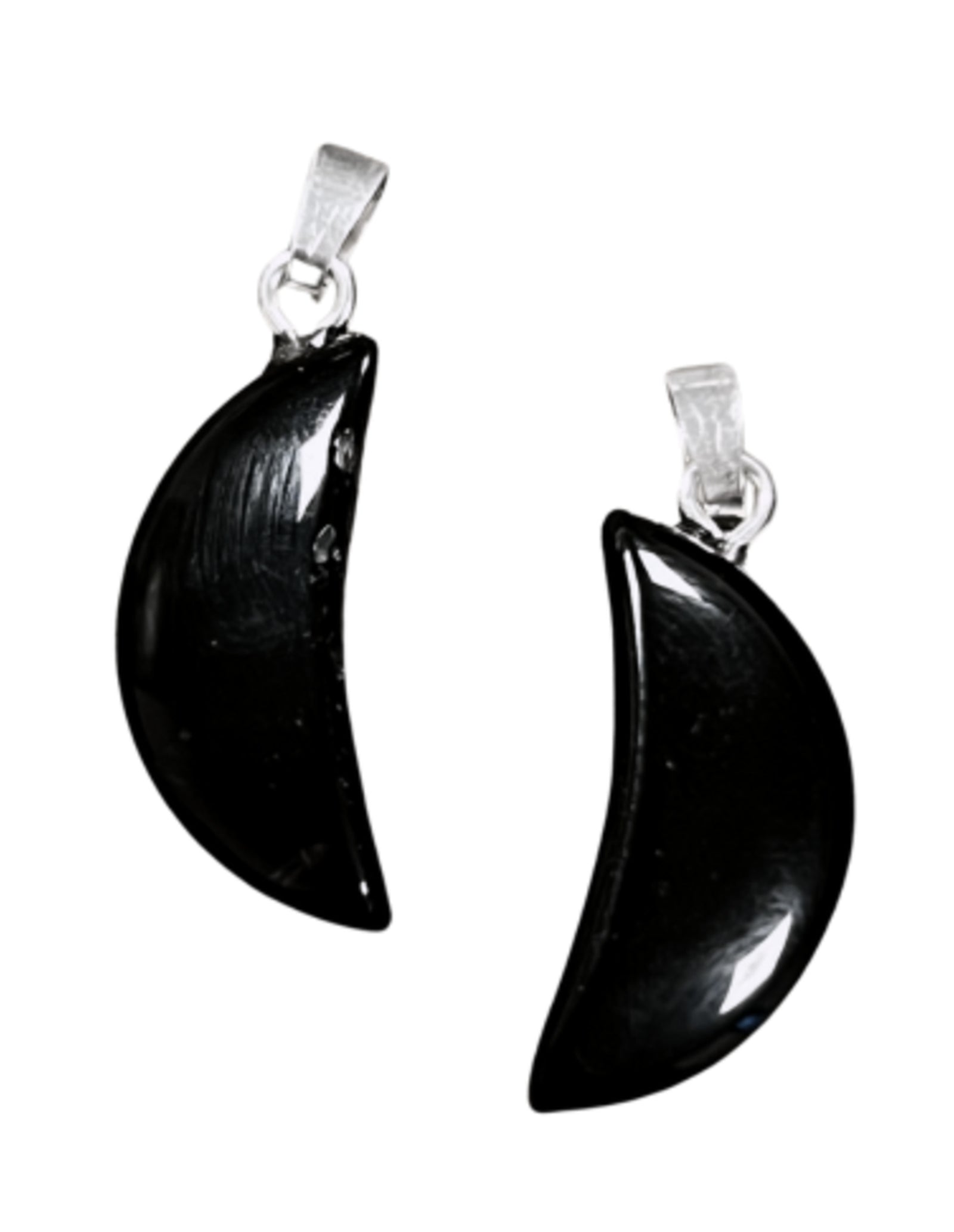 Onyx edelsteen maanhanger 20 mm