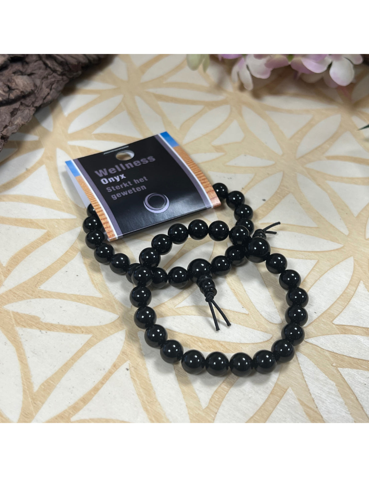 Onyx powerbead armband