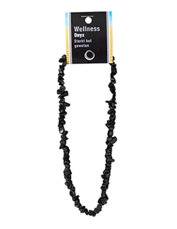 Onyx edelsteen splitketting