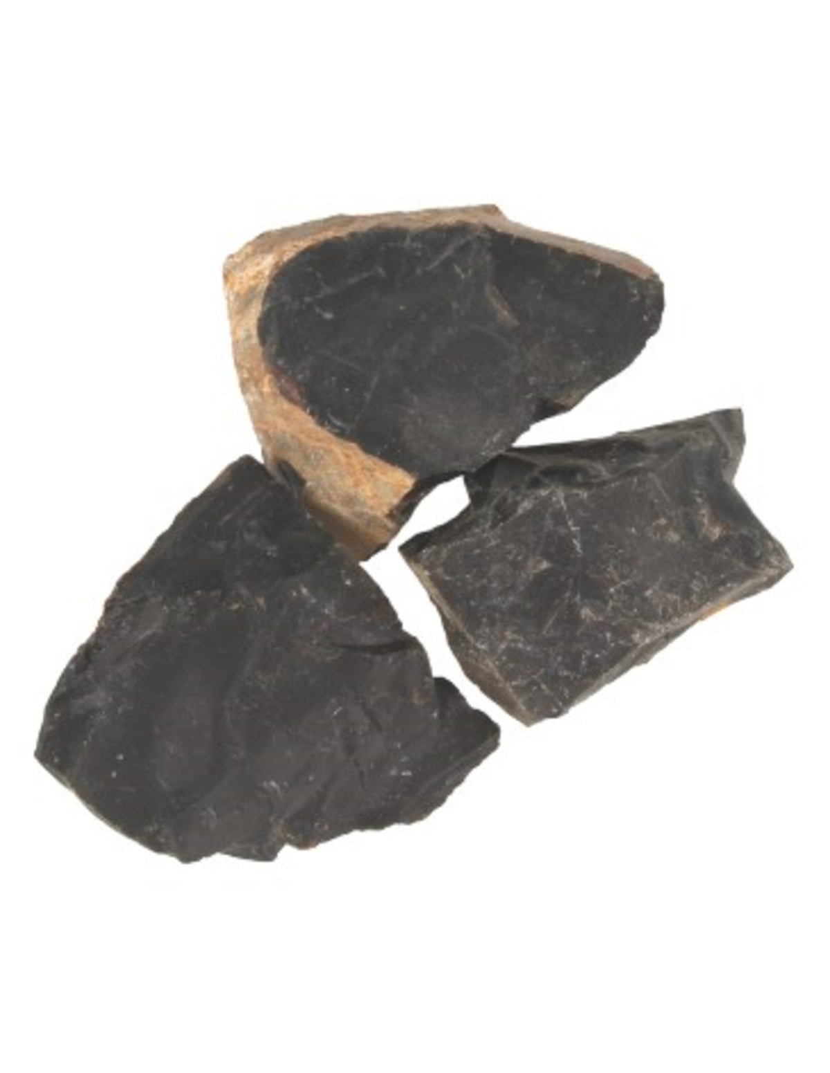 Onyx zwart ruwe brokjes, p/kg
