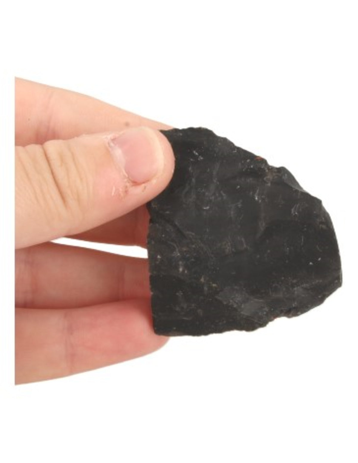 Onyx zwart ruwe brokjes, p/kg