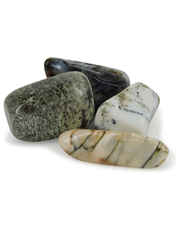 Opaal dendriet edelsteen trommelstenen (mt3), p/kg