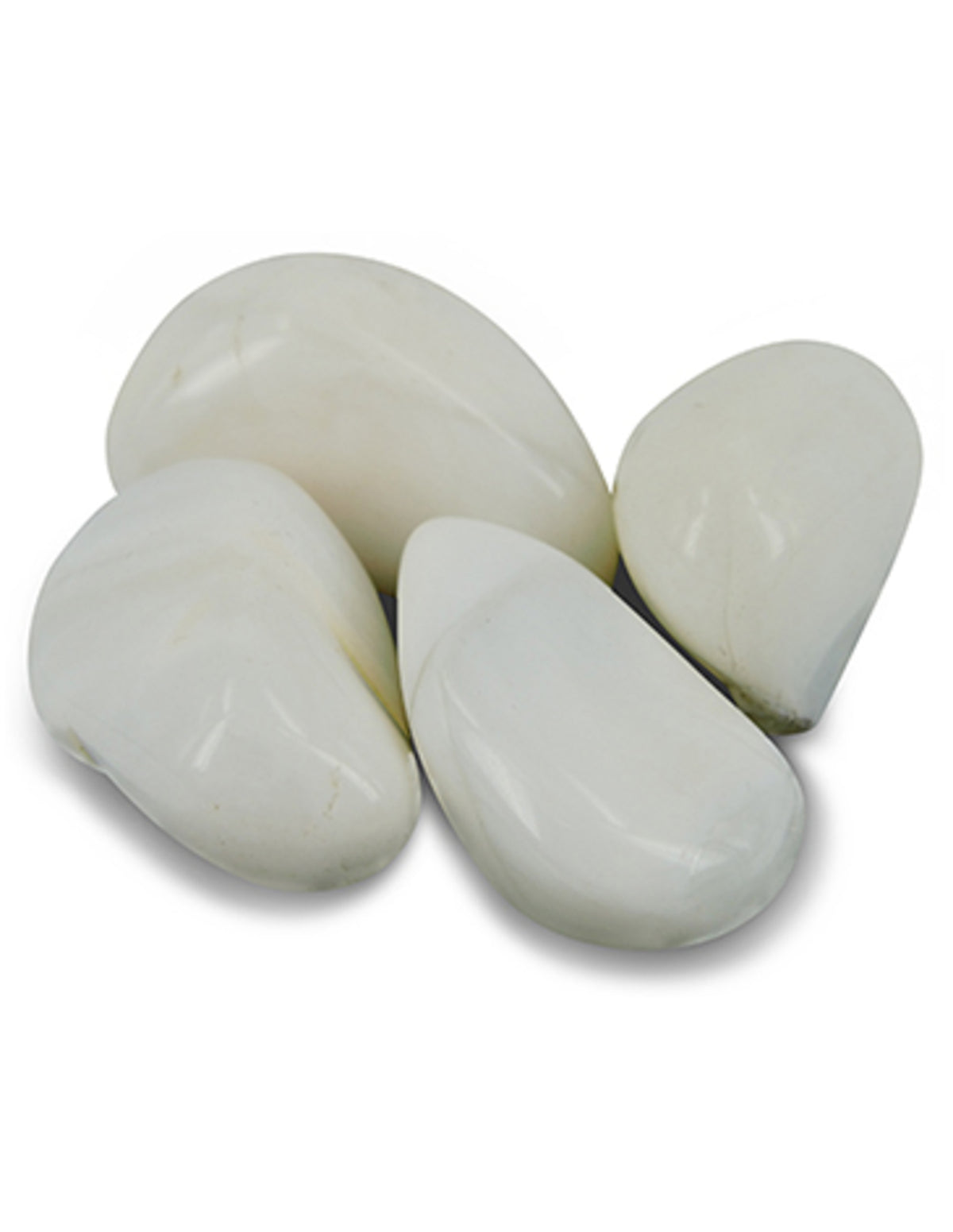 Opaal wit trommelstenen 100 gr. (mt3)