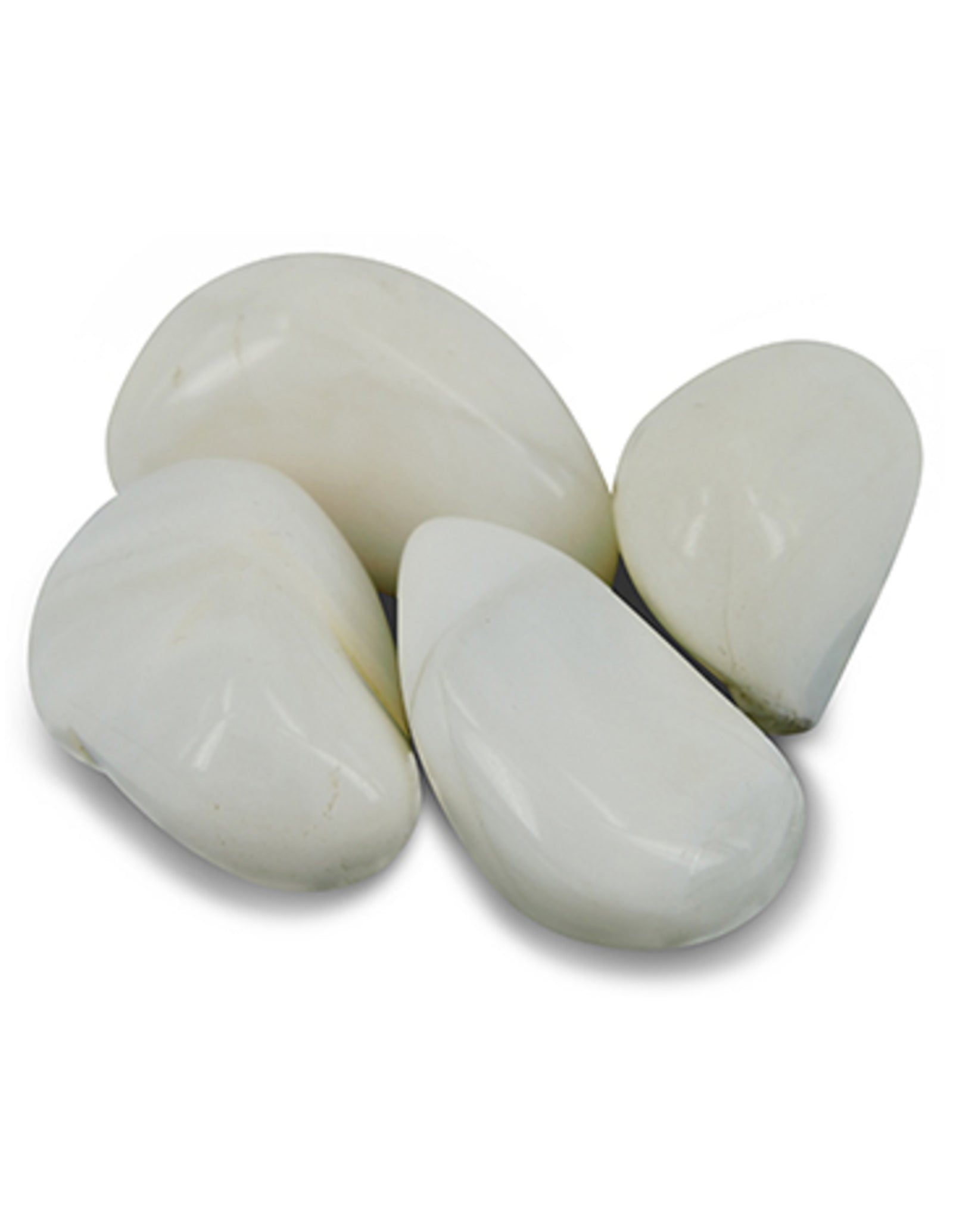 Opaal wit trommelstenen 100 gr. (mt3)