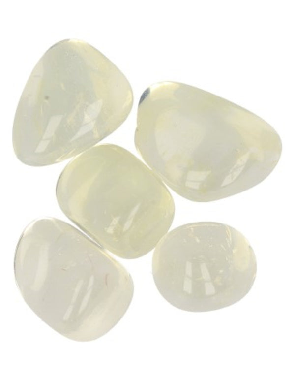 Opaliet geel 50 gr. edelsteen trommelstenen (synth) (mt3)
