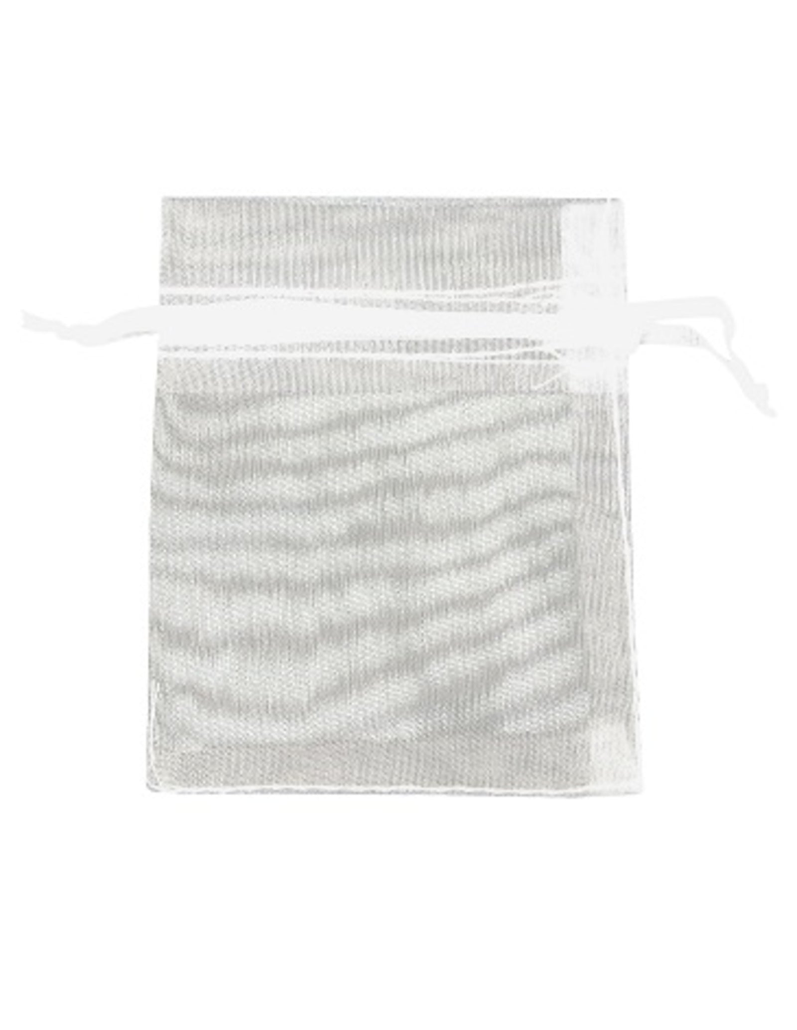 Organza buidels 7x9 - 10 stuks wit