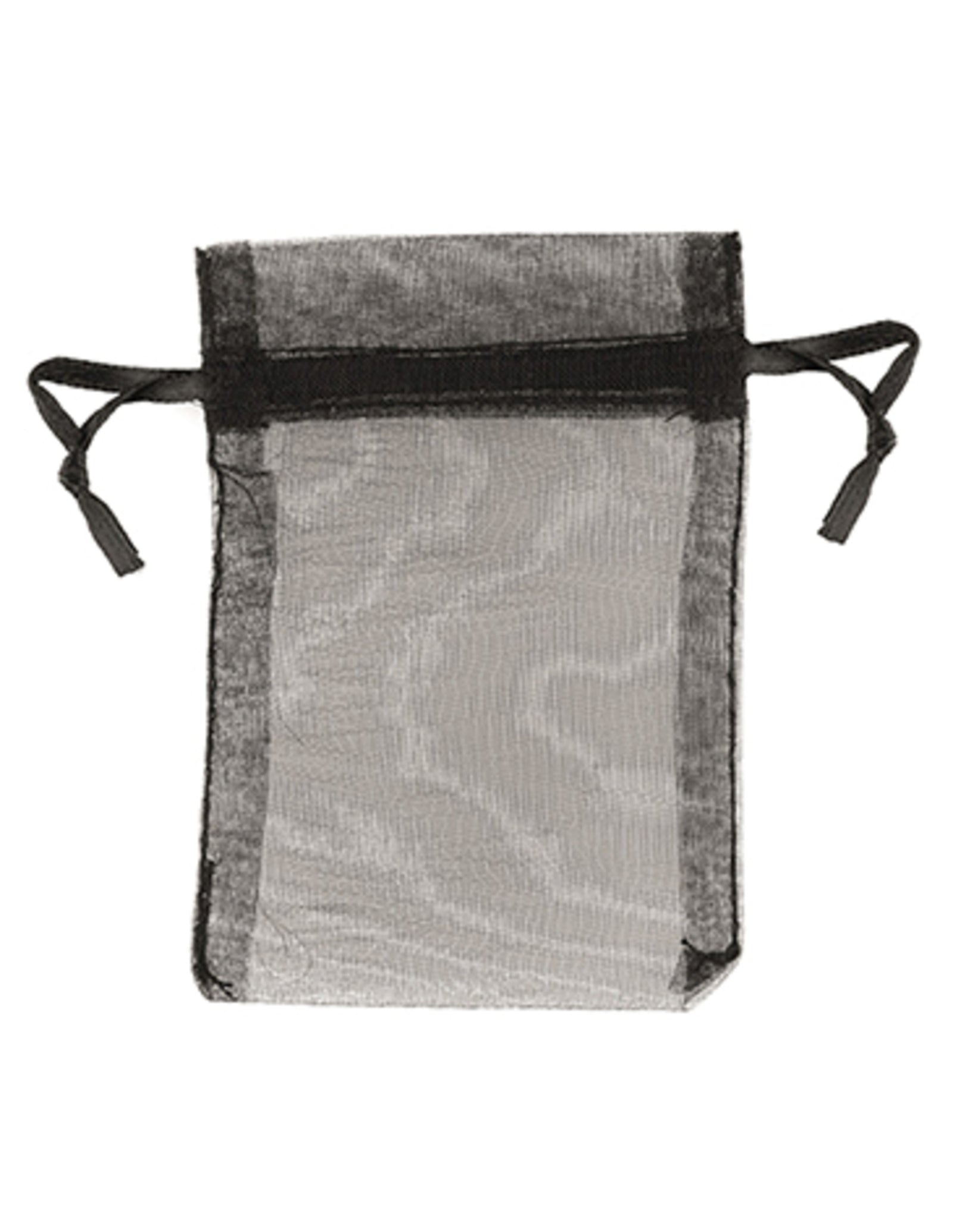 Organza buidels 7x9 - 10 stuks zwart