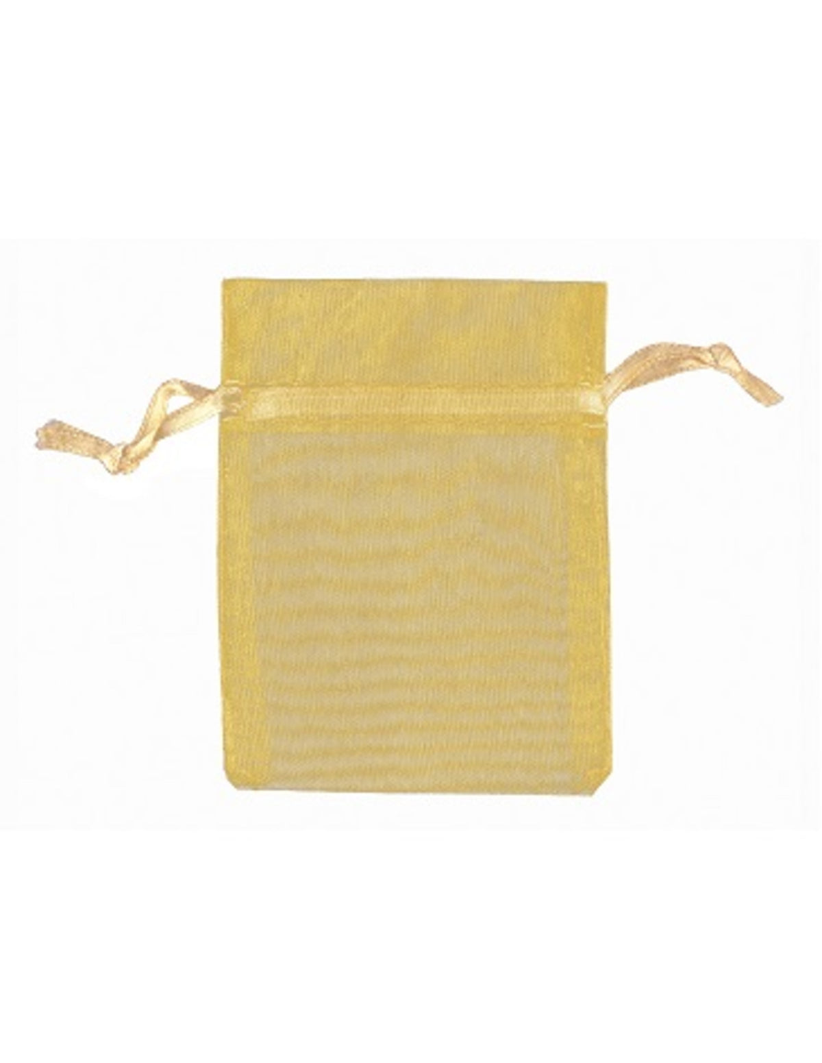 Organza buidels 7x9 - 100 stuks goudkleur