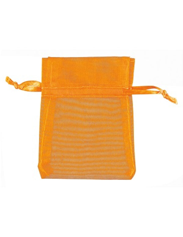 Organza buidels 7x9 - 100 stuks oranje