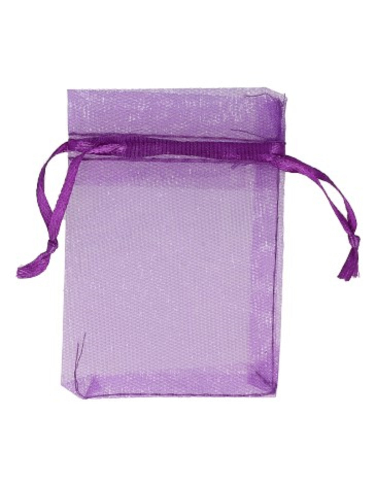 Organza buidels 7x9 - 100 stuks paars