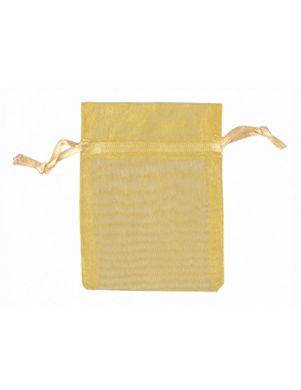 Organza buidels 9x12 - 10 stuks goudkleur
